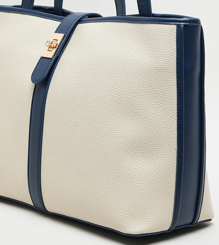 ANNE KLEIN  Anne Klein Contrast Detail Pu Tote Bag for Women | Best Price UAE